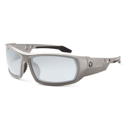 Picture of Ergodyne Skullerz Safety Glasses, Odin, Matte Gray Frame, Indoor/Outdoor Lens