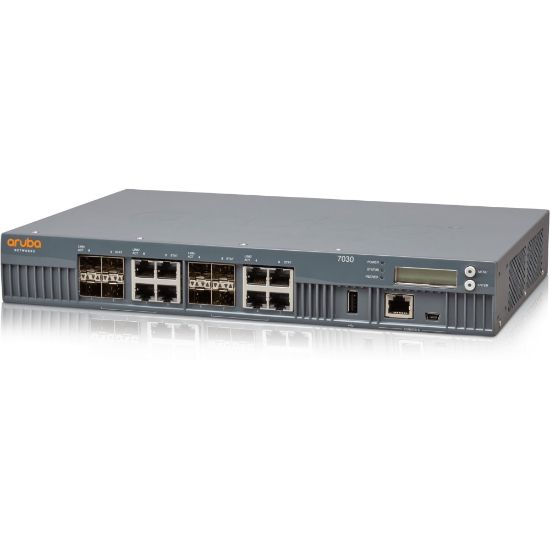 Picture of HPE 7030 Wireless LAN Controller - 8 x Network (RJ-45) - Rack-mountable