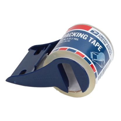 Picture of United States Post Office Shipping Tape With Dispenser, 22yd, Clear, Pack Of 24 Rolls