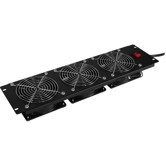 Picture of CyberPower CRA11003 Fan panel Rack Accessories - 3U 19in fan panel, 3x 110/120Vac cooling fans; 290 CFM, 2 year warranty