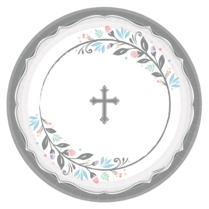 Picture of Amscan Religious Holy Day Paper Plates, 10-1/2in, Multicolor, 18 Plates Per Pack, Set Of 2 Packs