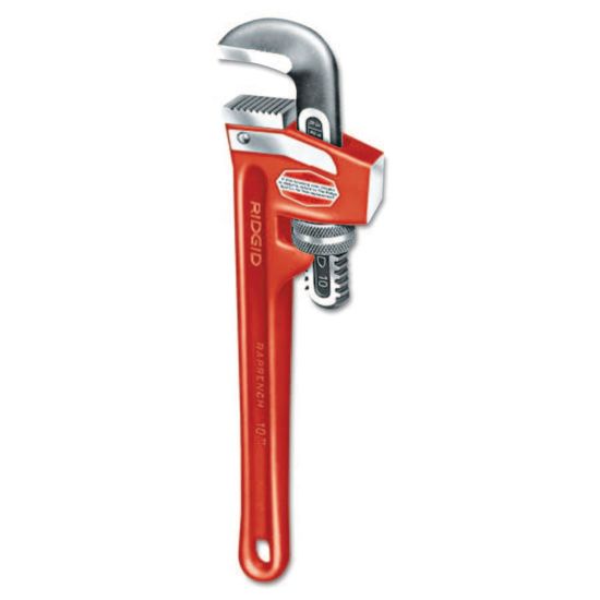 Picture of Cast Iron Pipe Wrenches, Alloy Steel Jaw, 10 in