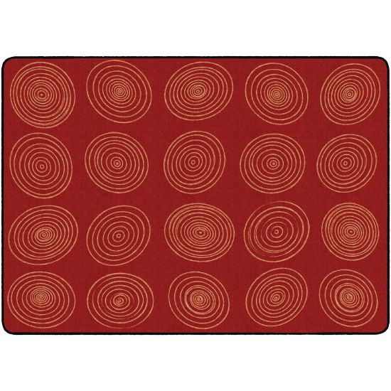 Picture of Flagship Carpets Circles Rug, Rectangle, 6ft x 8ft 4in, Brick