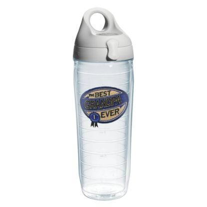 Picture of Tervis Hallmark Best Grandpa Ever Water Bottle With Lid, 24 Oz, Clear