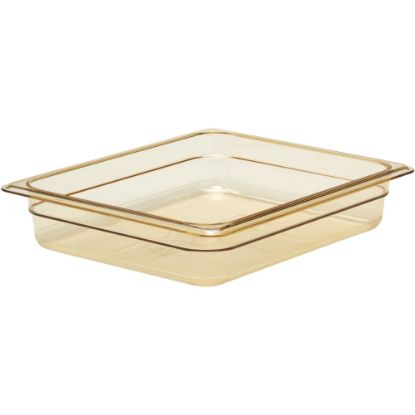 Picture of Cambro H-Pan High-Heat GN 1/2 Food Pans, 2inH x 10-7/16inW x 12-3/4inD, Amber, Pack Of 6 Pans