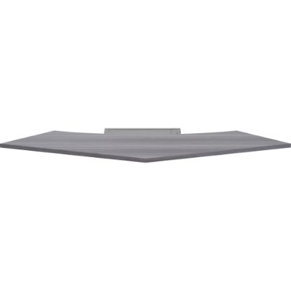 Picture of Lorell Relevance Series 48inW 120-Curve Panel Top, Weathered Charcoal