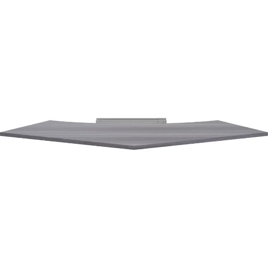 Picture of Lorell Relevance Series 48inW 120-Curve Panel Top, Weathered Charcoal