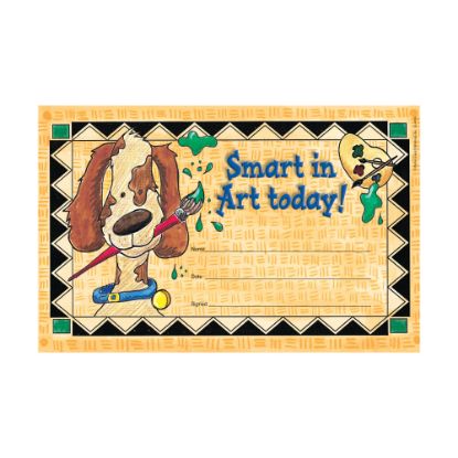 Picture of Barker Creek Blank Award Certificates, Smart In Art, 8 1/2in x 5 1/2in, Pack Of 30