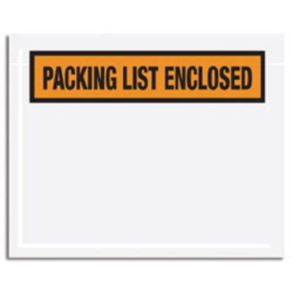 Picture of Tape Logic "Packing List Enclosed" Envelopes, Panel Face, Orange, 4 1/2in x 6in Pack Of 1,000