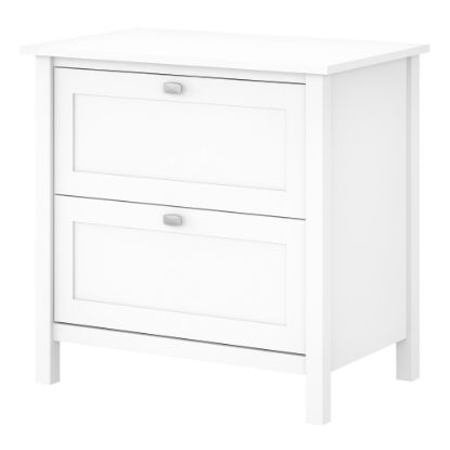 Picture of Bush Business Furniture Broadview 30inW x 19-3/4inD Lateral 2-Drawer File Cabinet, Pure White, Standard Delivery