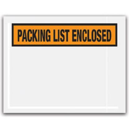 Picture of Partners Brand "Packing List Enclosed" Envelopes, Panel Face, Orange, 4 1/2in x 5 1/2in Pack Of 1,000