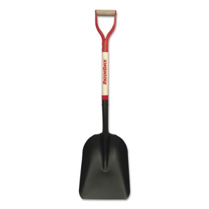 Picture of Steel Scoop, 15 in L x 11.125 in W blade, 30 in White Ash; Steel, D-Grip Handle