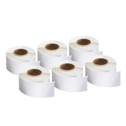 Picture of DYMO Mailing Address Labels For LabelWriter Label Printers, 1 1/8in x 3 1/2in, White, 130 Labels Per Roll, Pack Of 6 Rolls