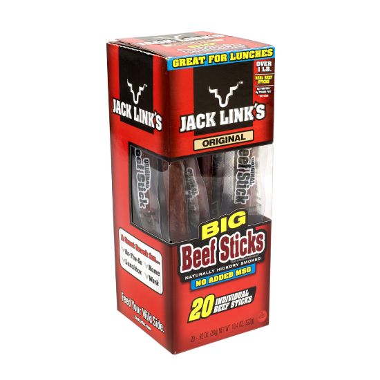 Picture of Jack Links Big Beef Sticks, 0.92 Oz, Box Of 20