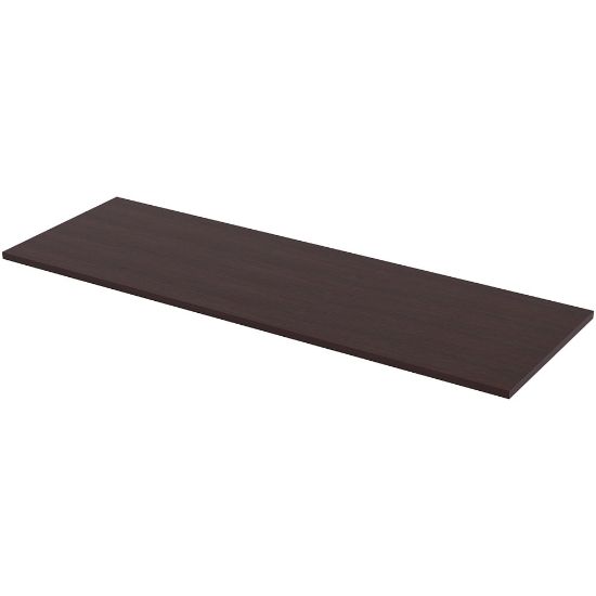 Picture of Lorell Quadro Sit-To-Stand Laminate Table Top, 72inW x 24inD, Espresso