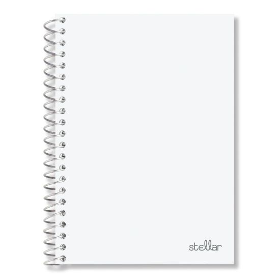 Picture of Office Depot Brand Stellar Poly Notebook, 4-1/2in x 7in, 1 Subject, College Ruled, 100 Sheets, White