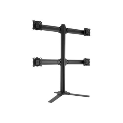 Picture of Chief KONTOUR K3F220B Desk Mount for Flat Panel Display - Black - Height Adjustable - 4 Display(s) Supported - 24in to 27in Screen Support - 59.97 lb Load Capacity - 75 x 75, 100 x 100 - VESA Mount Compatible