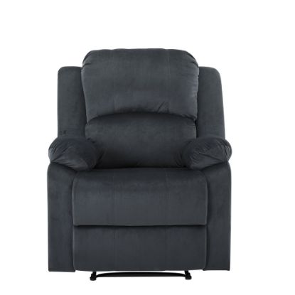 Picture of Relax A Lounger Dorian Microfiber Manual Recliner, Gray