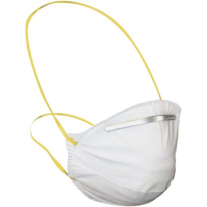 Picture of ProGuard Particulate Respirators - Universal Size - Mist, Dust, Respiratory, Pollen, Dust, Respiratory, Pollen Protection - White - Comfortable, Adjustable Nose-piece, Disposable, Disposable - 12 / Carton