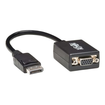 Picture of Tripp Lite Displayport to VGA Adapter Converter Active M/F 6in DP to VGA 50 Pack - Video converter - DisplayPort - VGA - black - bulk (pack of 50)