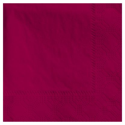 Picture of Hoffmaster Napkins, 4-3/4in x 4-3/4in, Burgundy, Case Of 1,000 Napkins