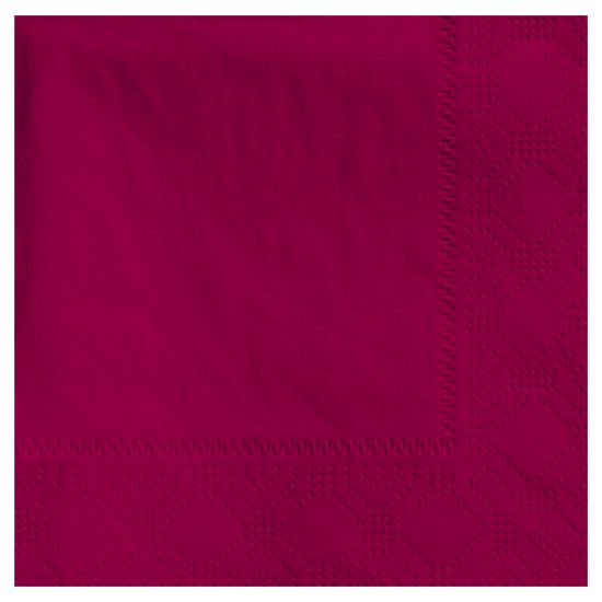 Picture of Hoffmaster Napkins, 4-3/4in x 4-3/4in, Burgundy, Case Of 1,000 Napkins