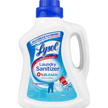 Picture of Lysol Laundry Sanitizer, Crisp Linen Scent, 90 Fl Oz, Blue