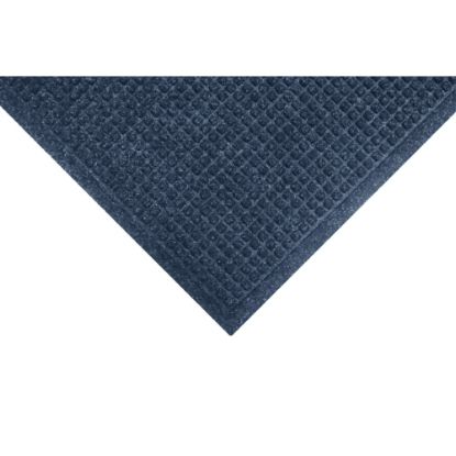 Picture of M+A Matting Waterhog Squares Fashion Floor Mat, 3ft x 10ft, Navy