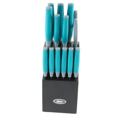 Picture of Oster Lindbergh Stainless-Steel 14-Piece Cutlery Set, Teal