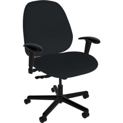 Picture of Sitmatic Boss Large-Scale Fabric High-Back Task Chair, Black