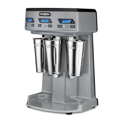 Picture of Waring Triple Spindle Drink Mixer, 10-1/2in x 13in x 19-3/4in, Silver