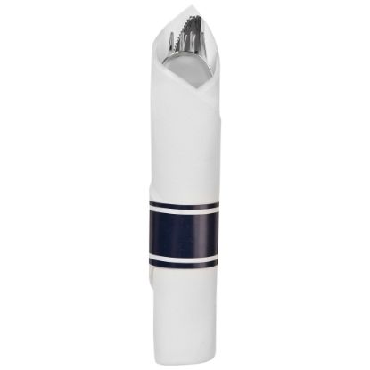 Picture of Amscan Premium Rolled Cutlery, True Navy, 10 Rolls Per Pack, Case Of 2 Packs