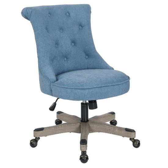 Picture of Office Star Hannah Tufted Office Chair, Sky/Gray