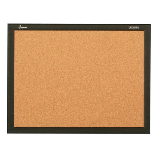 Picture of SKILCRAFT Cork Bulletin Board, 24in x 36in, Aluminum Frame With Black Finish (AbilityOne 7195 01 651 1284)