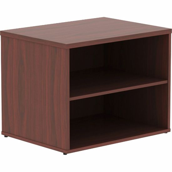 Picture of Lorell Relevance 2-Shelf Open Storage, Mahogany