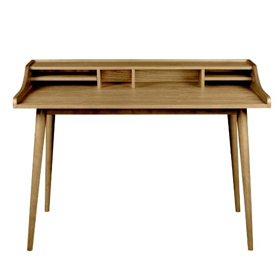 Picture of Eurostyle Flavio 47inW Writing Desk, Natural Oak