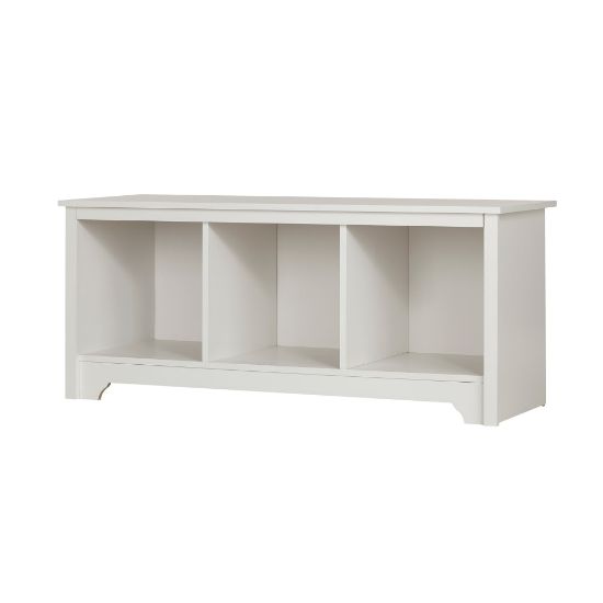 Picture of South Shore Vito Cubby Storage Bench, 19-3/4inH x 51-1/4inW x 16inD, Pure White