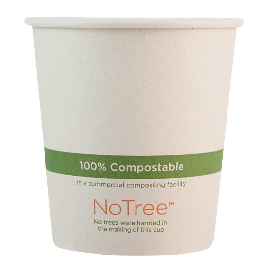 Picture of World Centric NoTree Paper Hot Cups, 10 Oz, Natural, Pack Of 1,000 Cups