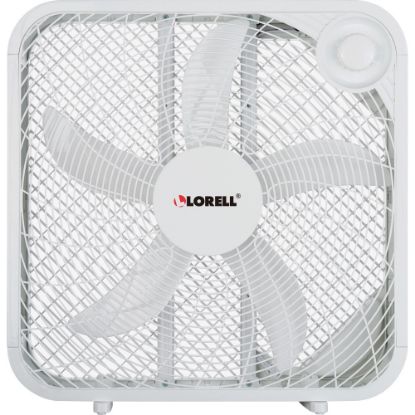 Picture of Lorell 3-Speed Box Fan, White