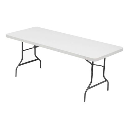 Picture of Lorell 72inW Rectangular Banquet Table, Gray