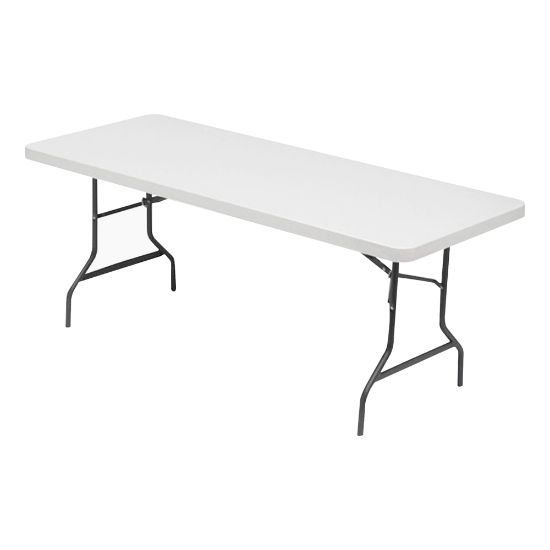 Picture of Lorell 72inW Rectangular Banquet Table, Gray