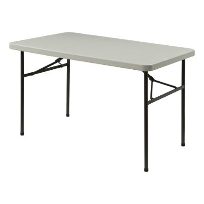 Picture of Lorell 48inW Rectangular Banquet Table, Gray