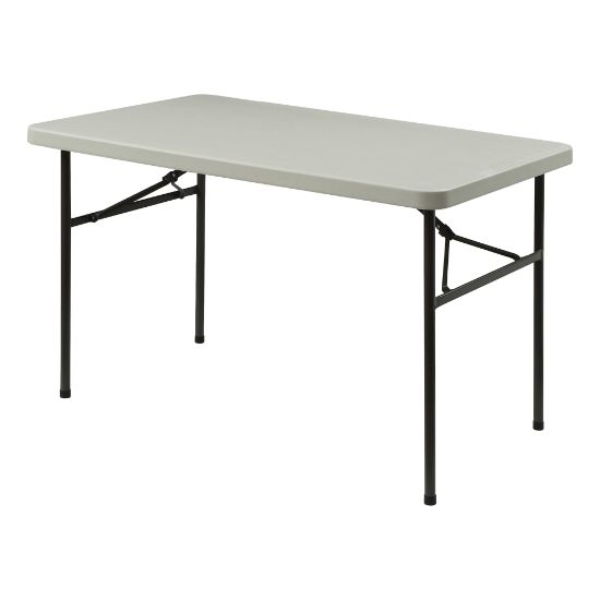 Picture of Lorell 48inW Rectangular Banquet Table, Gray