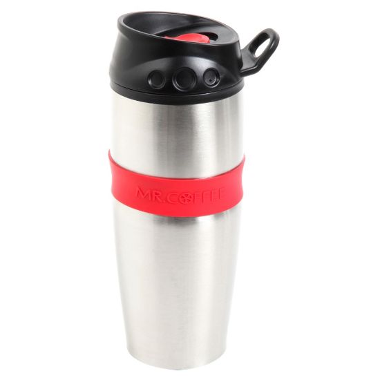 Picture of Mr. Coffee Java Supremo Stainless-Steel Thermal Travel Mug, 16 Oz