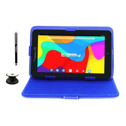 Picture of Linsay F7 Tablet, 7in Screen, 2GB Memory, 64GB Storage, Android 13, Blue