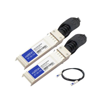 Picture of AddOn Cisco SFP-H10GB-CU3M to Aruba Networks DAC-SFP-10GE-3M Compatible TAA Compliant 10GBase-CU SFP+ to SFP+ Direct Attach Cable (Passive Twinax, 3m) - 100% compatible and guaranteed to work