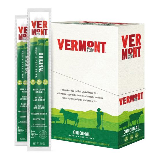 Picture of Vermont Smoke & Cure Original Beef And Pork Sticks, 1 Oz, Pack Of 24 Sticks