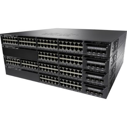 Picture of Cisco Catalyst 3650-8X24PD-L Switch - 24 Ports - Manageable - 10 Gigabit Ethernet, Gigabit Ethernet - 1000Base-T, 10GBase-X - 3 Layer Supported - Modular - Optical Fiber, Twisted Pair - 1U High - Rack-mountable