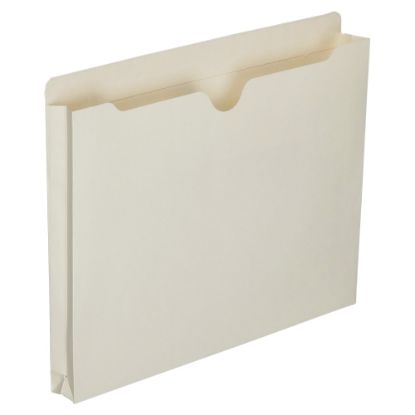 Picture of SKILCRAFT Manila Double-Ply Tab Expanding File Jackets, 1in Expansion, Letter Size Paper, 8 1/2in x 11in, 30% Recycled, Box Of 50