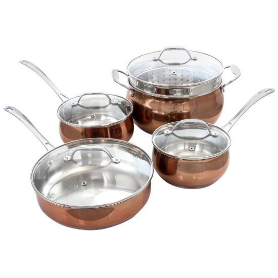 Picture of Oster Cookware Set, Carabello 9-Piece, Copper